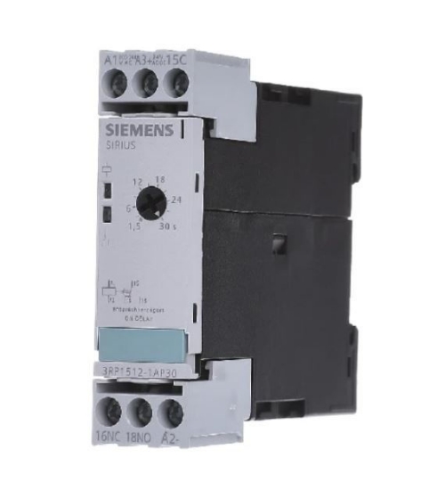 Picture of Siemens 3RP1512-1AQ30 Zaman Rölesi 1,5S-30S Çekmede Gecikmeli